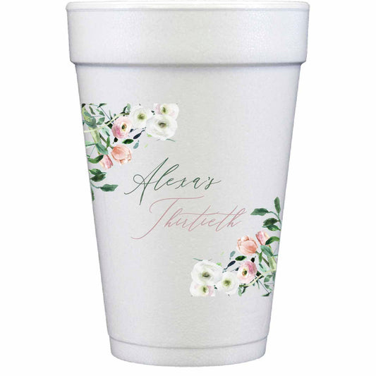 Sage And Tulip | Styrofoam Cups