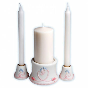 Precious Moments ® "Bluebirds of Happiness" Wedding Unity and Tapers Candleholder