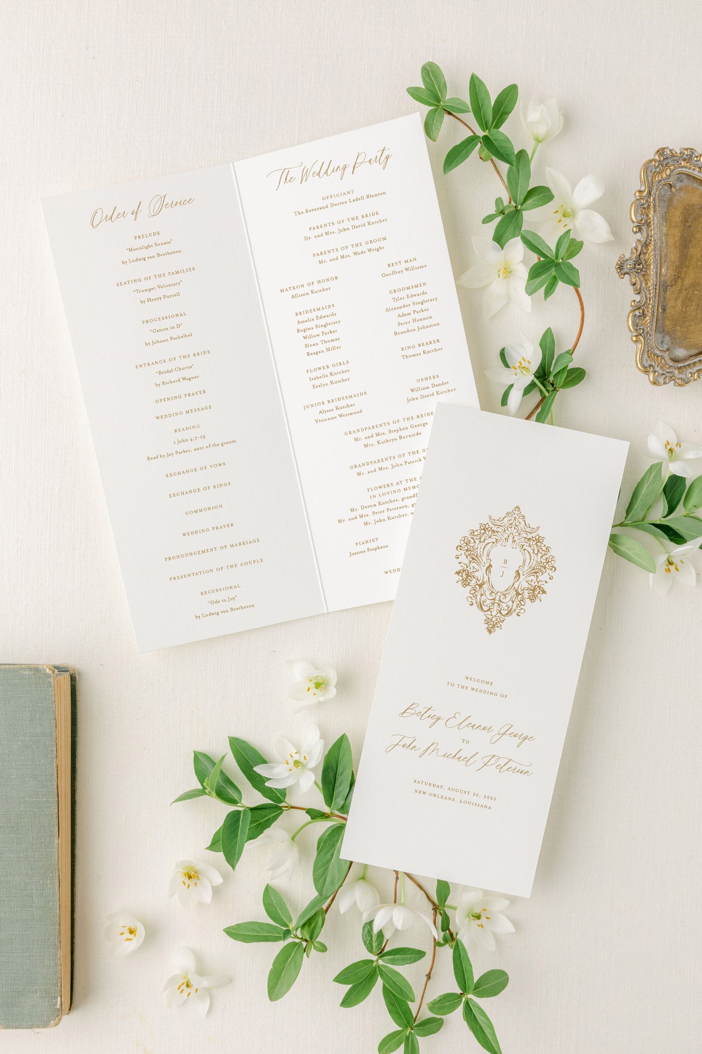 Louis | Folded Wedding Programs