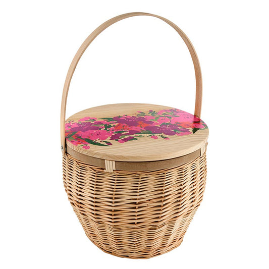 Picnic Basket Table - Flower