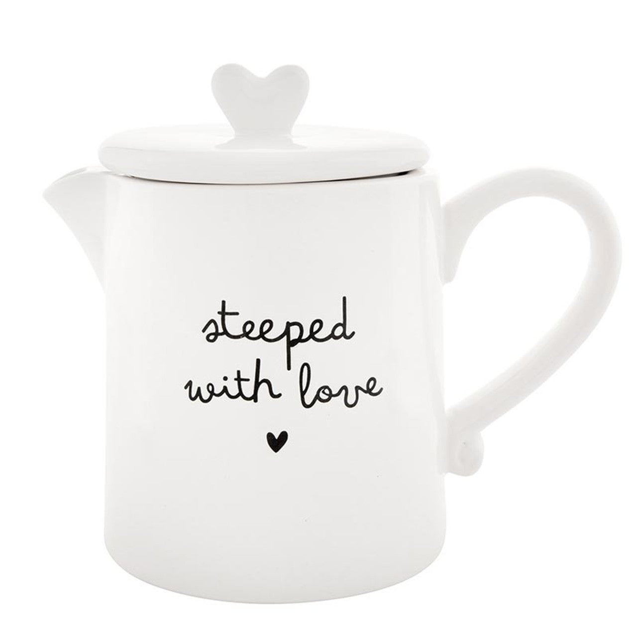 Ceramic Tea Pot - Steeped with Love