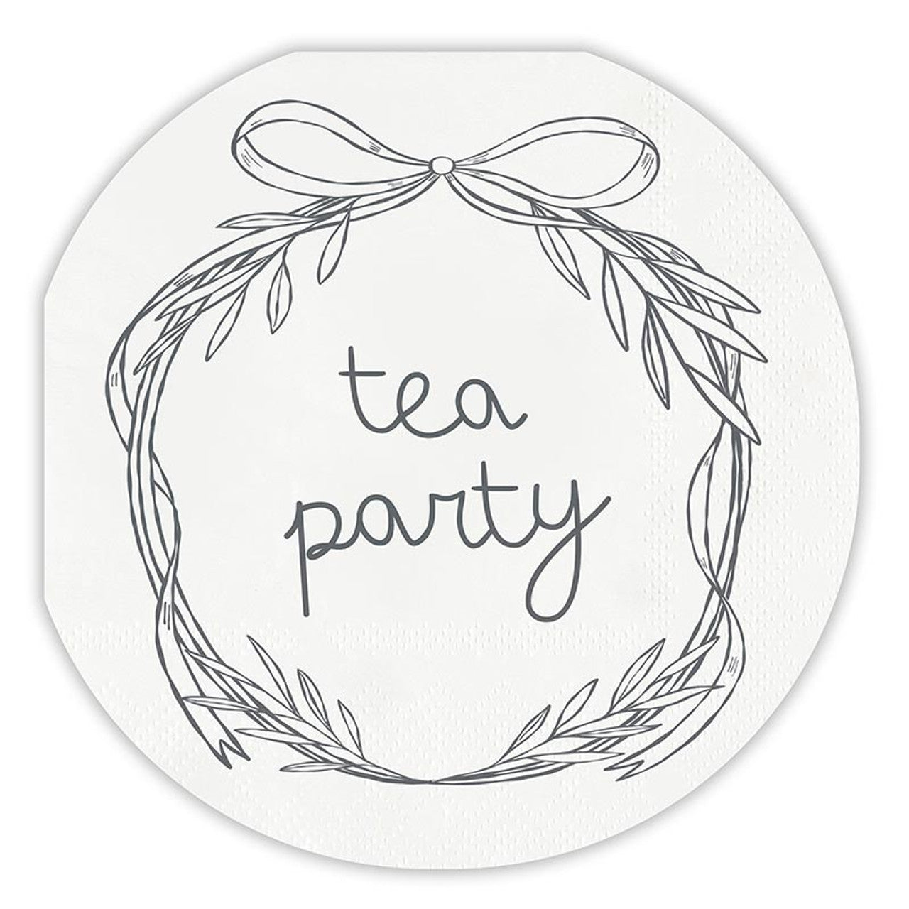 Die-Cut Cocktail Napkins - Tea Party