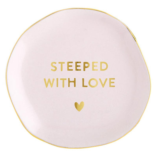 Ceramic Tea Bag Holders - Steeped with Love