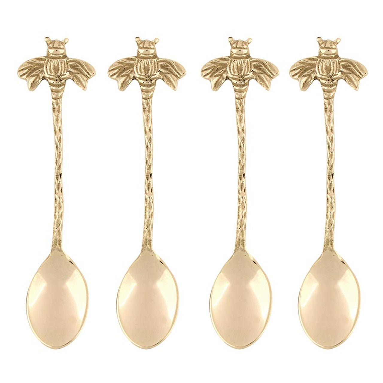 Gold Bee Spoons - Set of 4