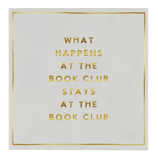 Cocktail Napkins - What Happens at the Book Club Stays at the Book Club