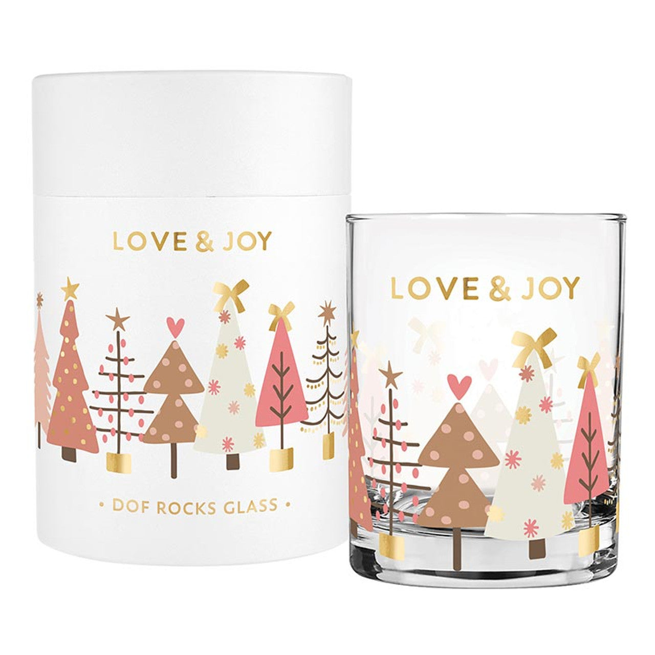 DOF Rocks Glass - Love & Joy