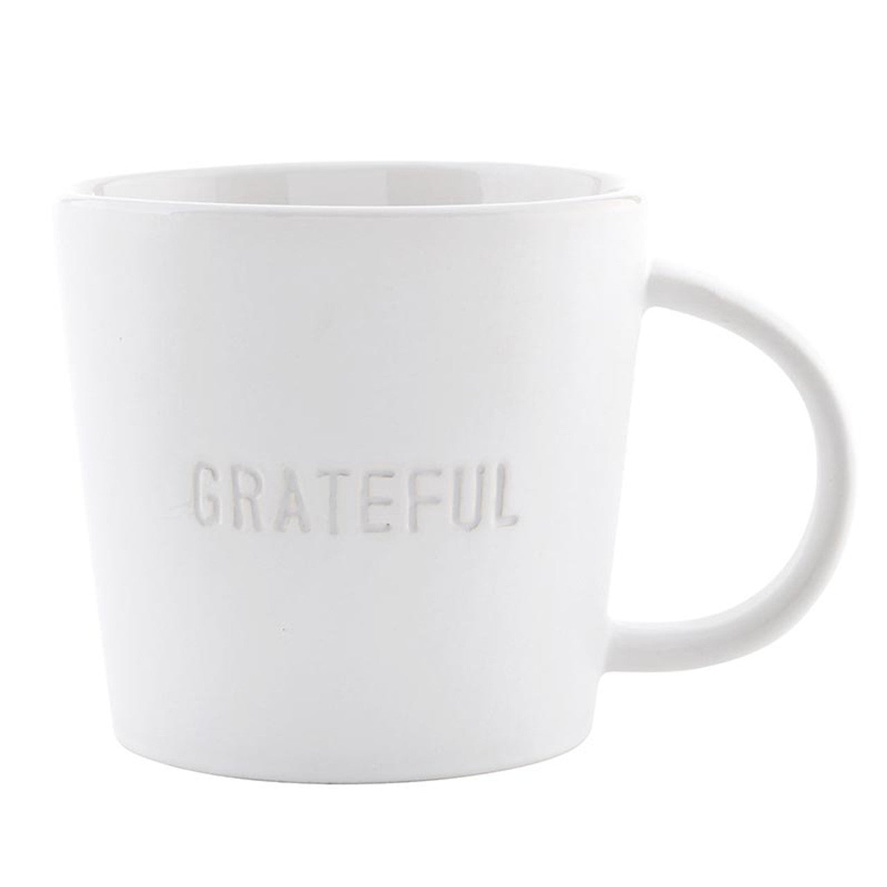 Face to Face Ceramic Coffee Mug - Grateful