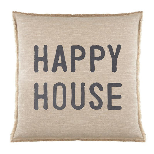 Face to Face Euro Pillow - Happy House