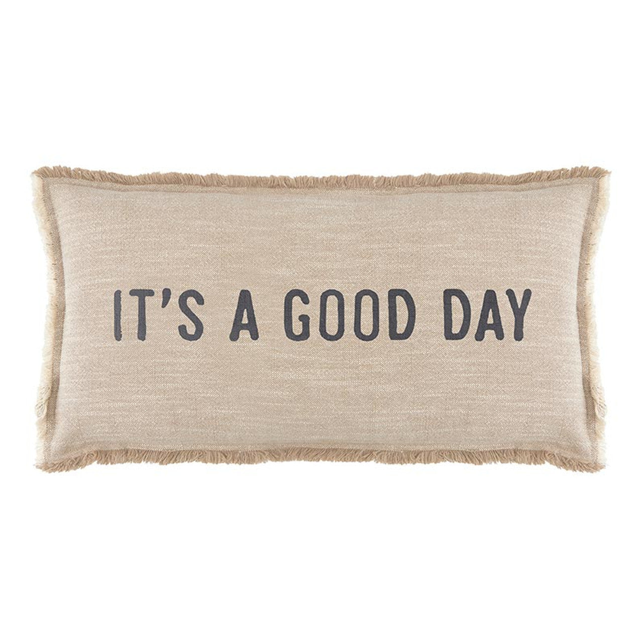 Face to Face Lumbar Pillow - It's A Good Day