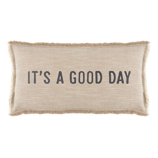 Face to Face Lumbar Pillow - It's A Good Day