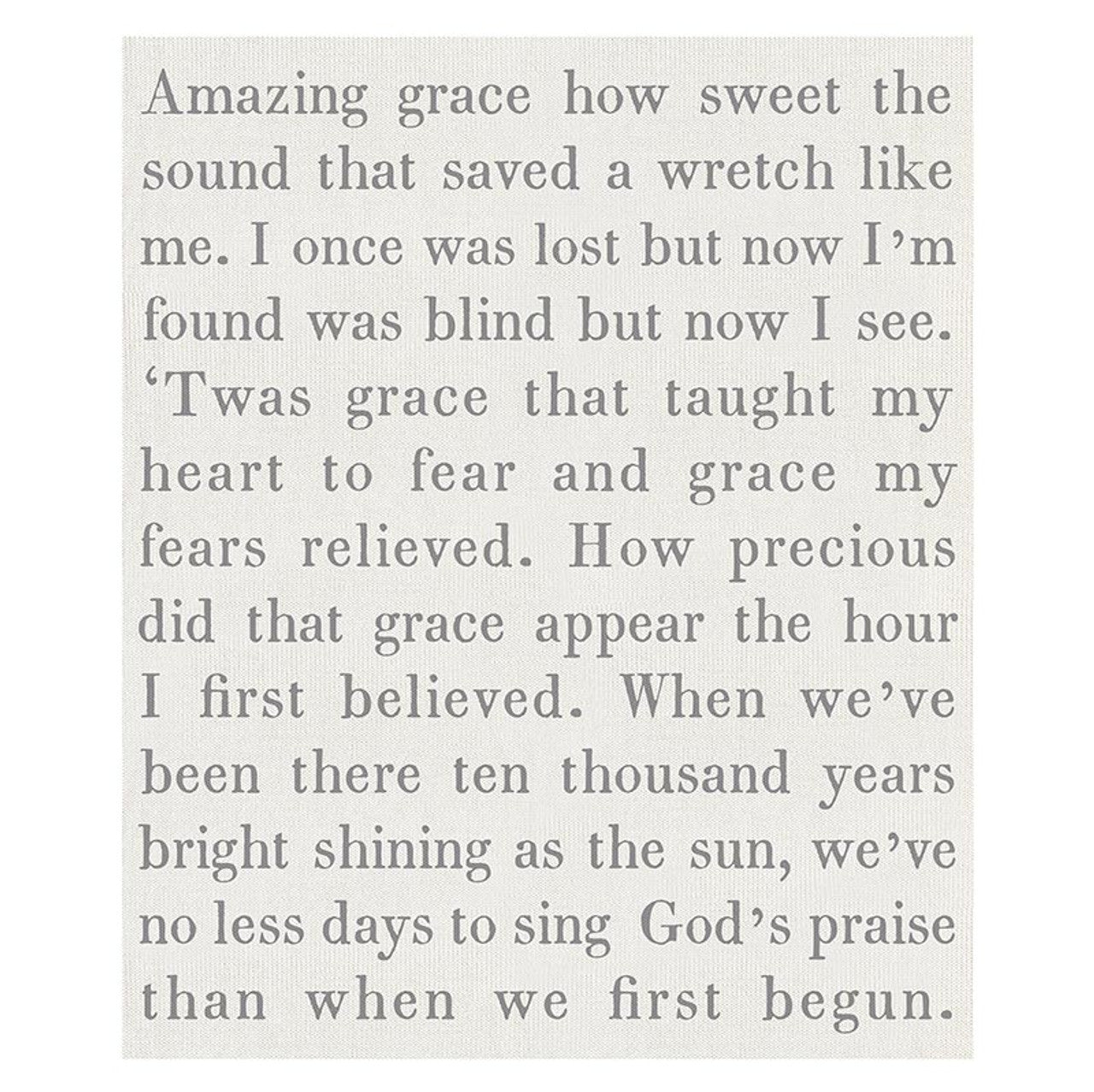 Face to Face Luxe Throw - Amazing Grace