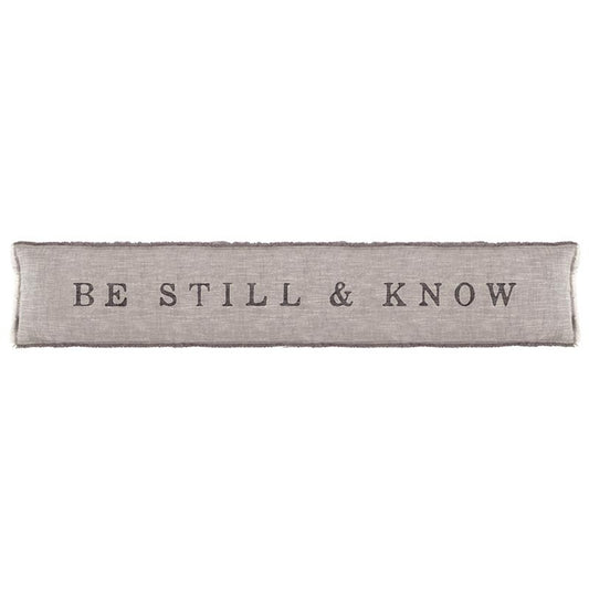 Face to Face Long Lumbar Pillow - Be Still & Know