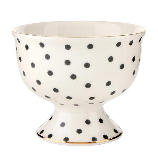 Ceramic Ice Cream Bowl - Polka Dots