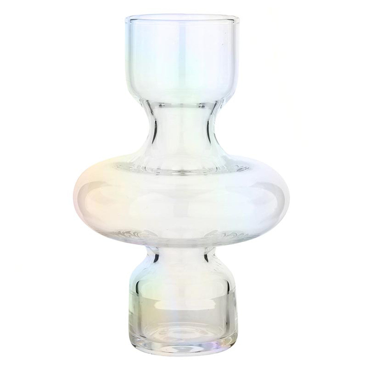 Glass Bubble Vase - Clear - 6" H
