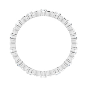 1.714K White Gold 1/4 CTW Diamond Eternity Band