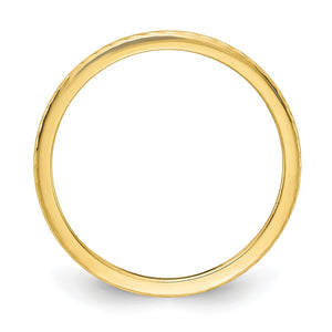 1.14k Yellow Gold Twisted Pattern Stackable Band