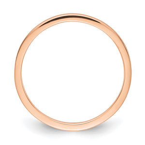 1.14k Rose Gold Flat Satin Stackable Band