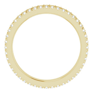 2.714K Yellow Gold Natural Diamond Eternity Band