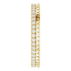 2.714K Yellow Gold Natural Diamond Eternity Band