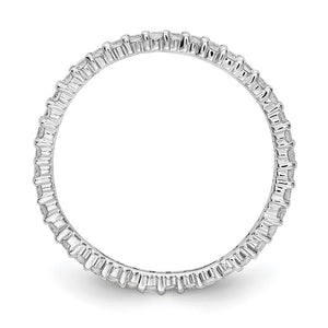 1.14K White Gold 1/2 Ctw Lab-Created Diamond Eternity Band