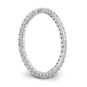1.14K White Gold 1/2 Ctw Lab-Created Diamond Eternity Band