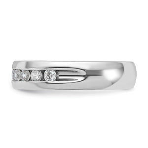 5.214K White Gold 9-Stone 1/2 Ctw Diamond Standard Fit Band