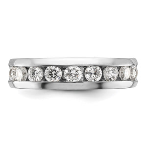 5.714K White Gold 9-Stone 1.0 Ctw Lab Created Diamond Band