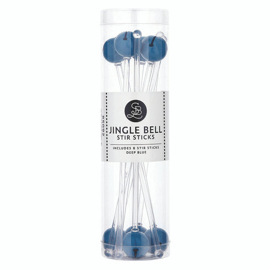 Jingle Bell Stir Sticks - Deep Blue