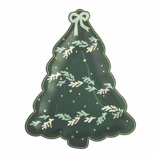 Die-Cut Tree Paper Plates - Tree