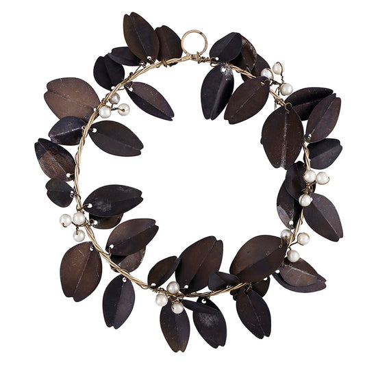 Metal Winter Berry Wreath - Medium