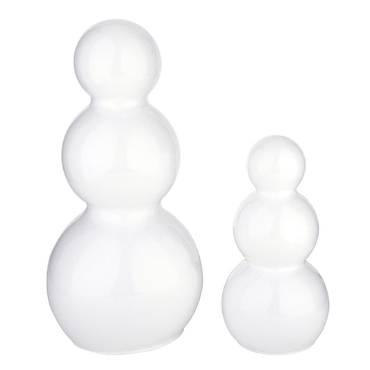 Glass Snowmen - Small + Medium Set