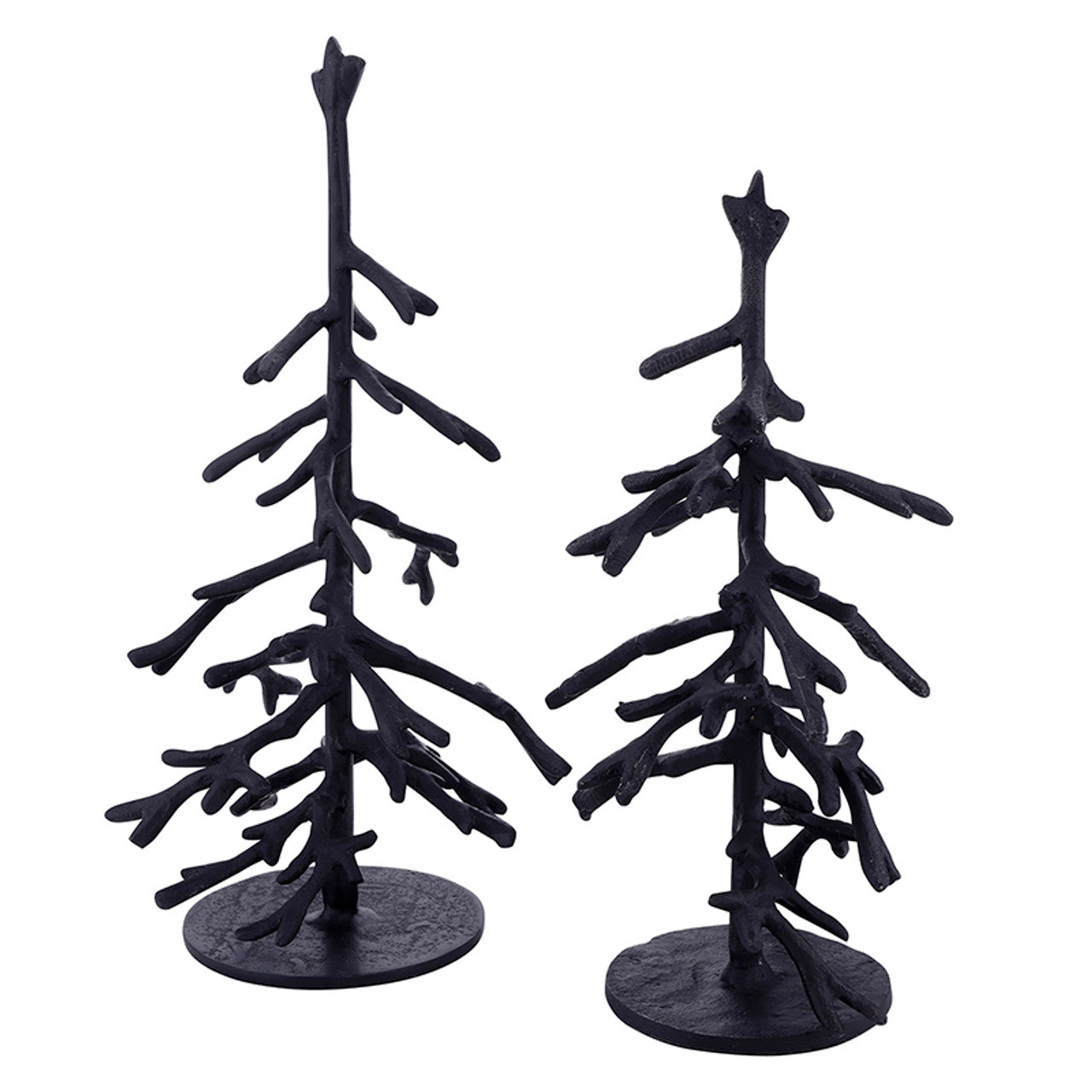 Black Metal Twig Trees - Set of 2