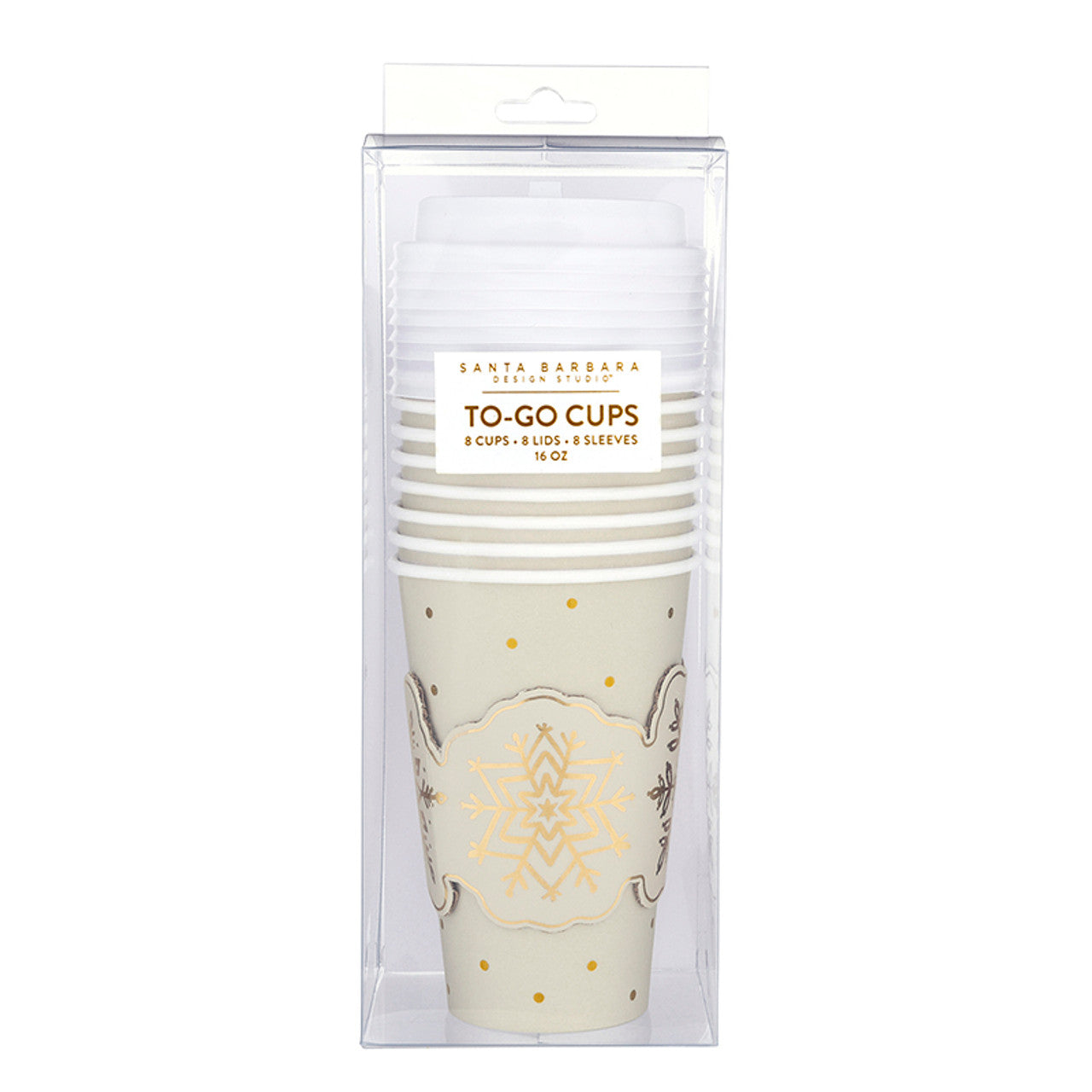 Paper To-Go Cup Sets - Snowflakes