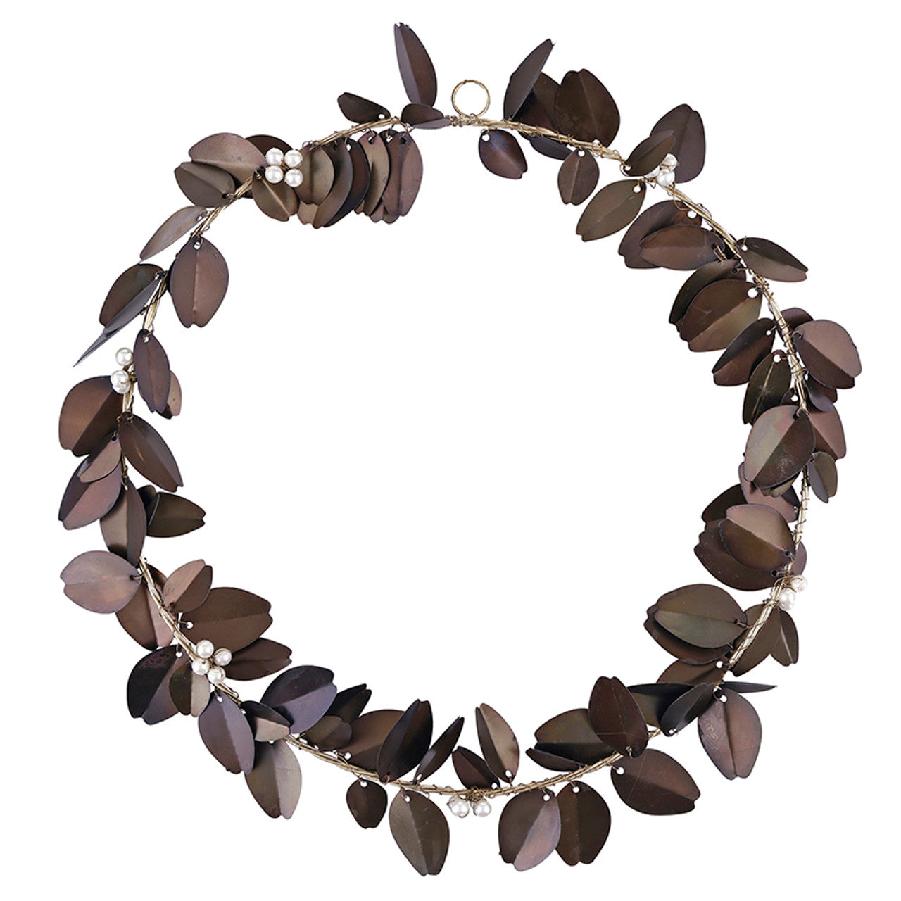 Metal Winter Berry Wreath - Large
