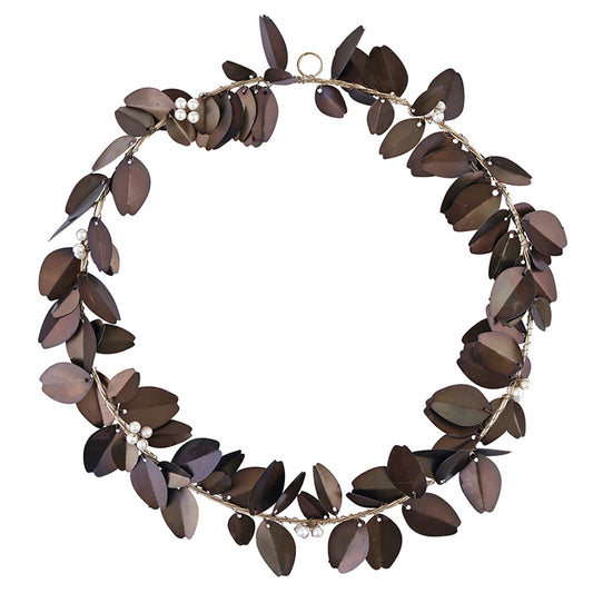 Metal Winter Berry Wreath - Large