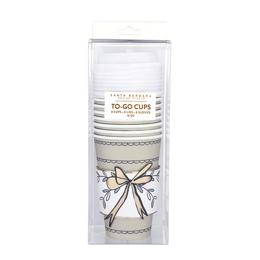 Paper To-Go Cup Sets - Bow