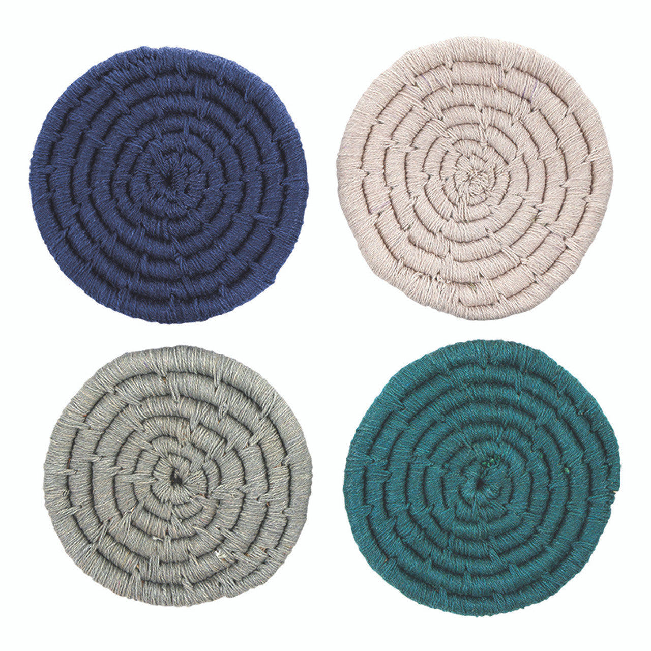 Blue Ombre Coasters - Set of 4