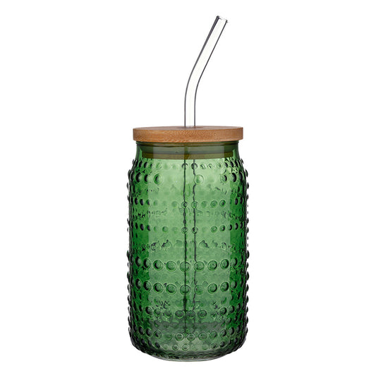 Glass Hobnail Tumbler Pine