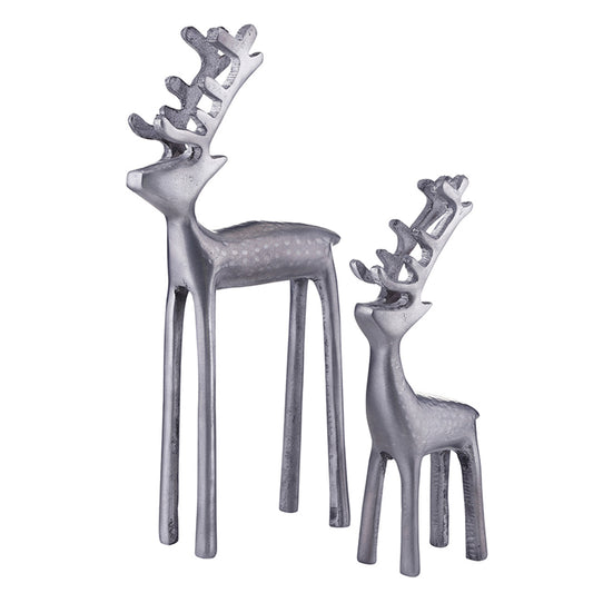 Face to Face Silver Deer - Set of 2
