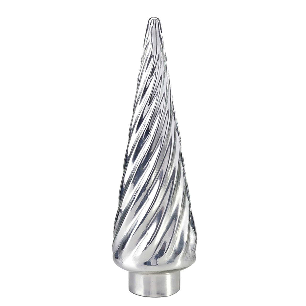 Face to Face 18" H Mercury Glass Tree