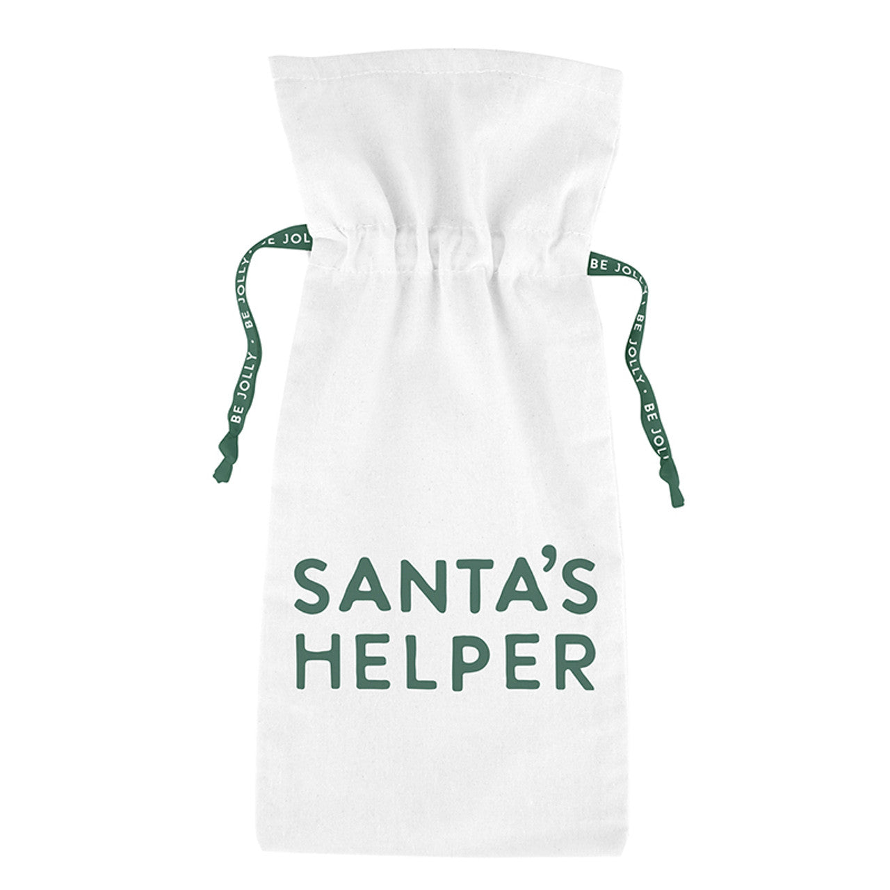 Face to Face Muslin Wine Bag - Santa's Helper