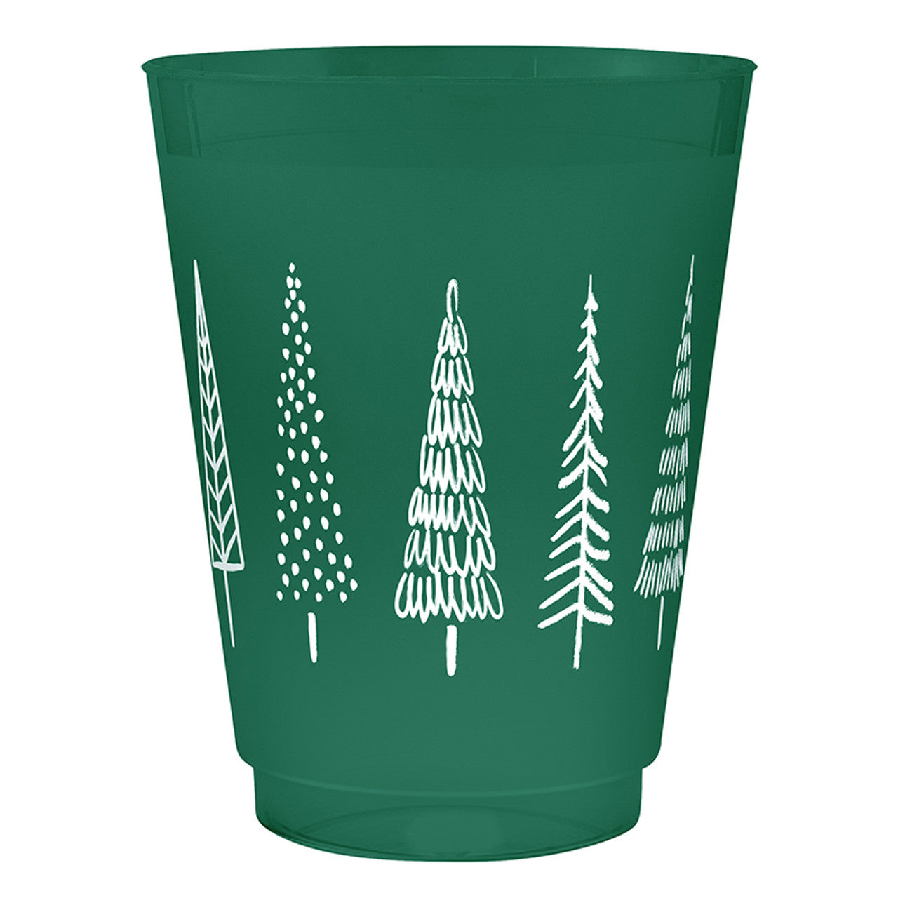 Face to Face Frost Cups - Trees - Set of 8