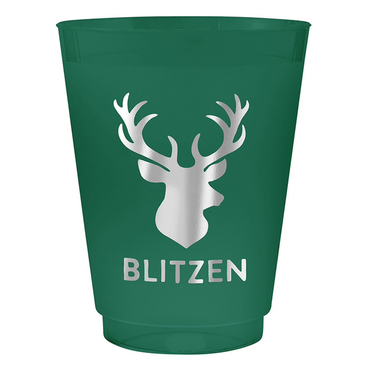 Face to Face Frost Cups - Blitzen Reindeer - Set of 8