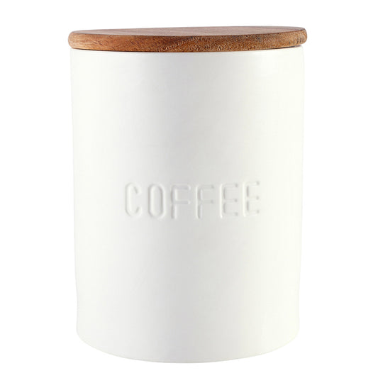 Face to Face Ceramic Canister - Coffee