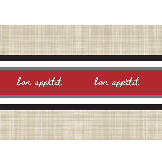 Paper Table Runner - Bon Appetit