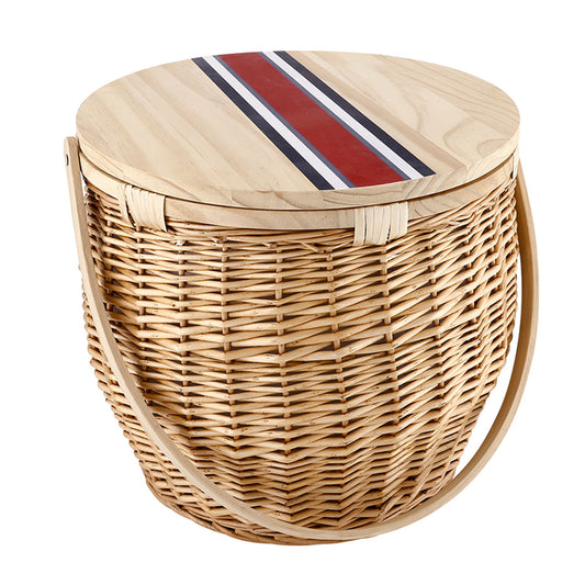 Picnic Basket - Red Stripe