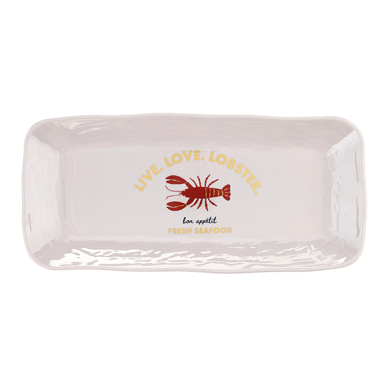 Melamine Serving Platter - Live. Love. Lobster