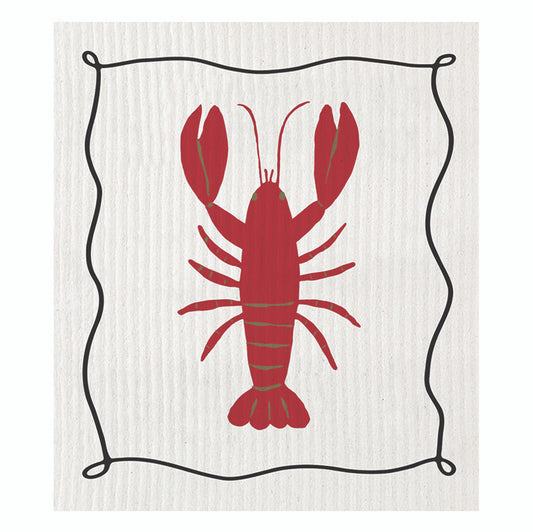 Organic Dish Cloth - Lobster