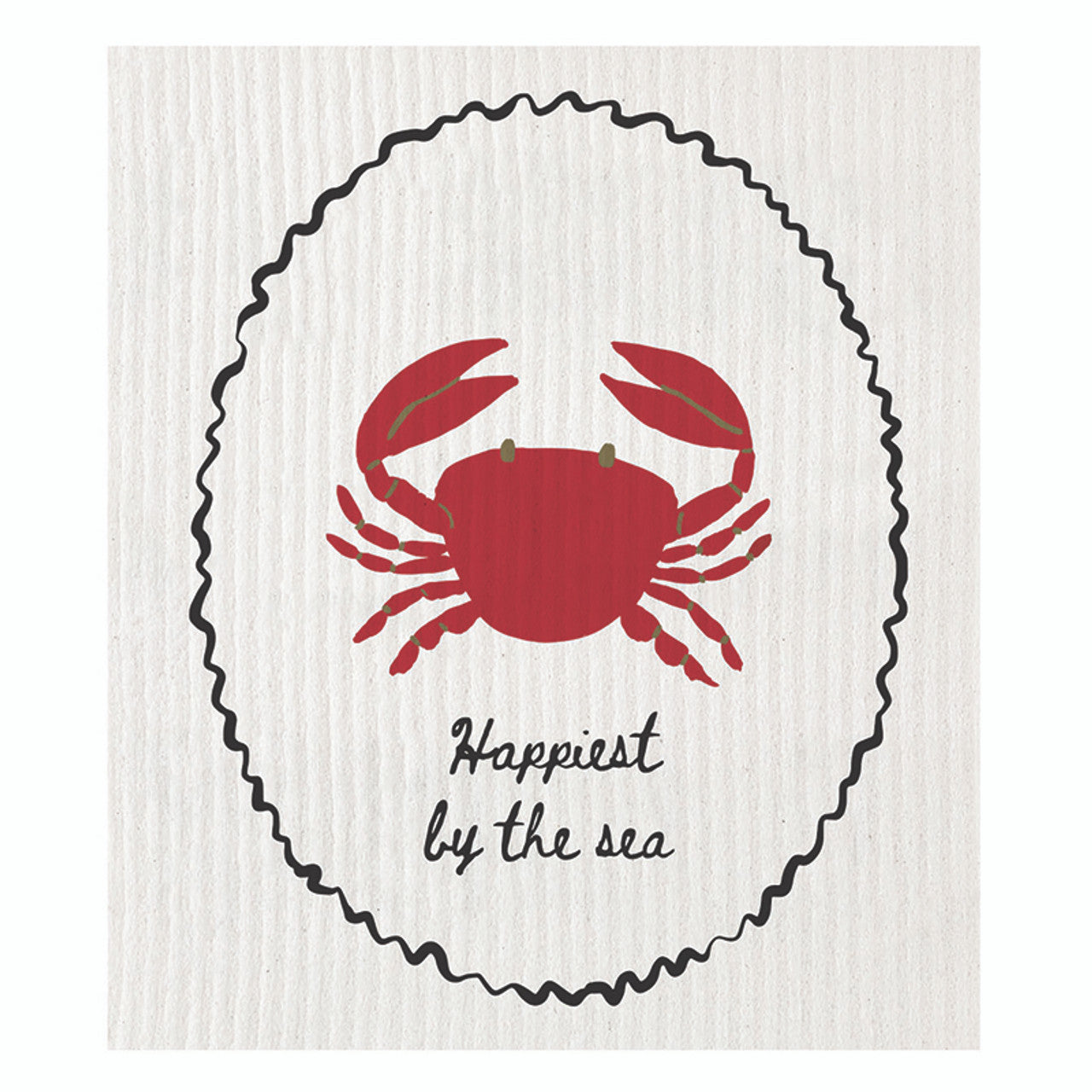 Organic Dish Cloth - Happiest By The Sea