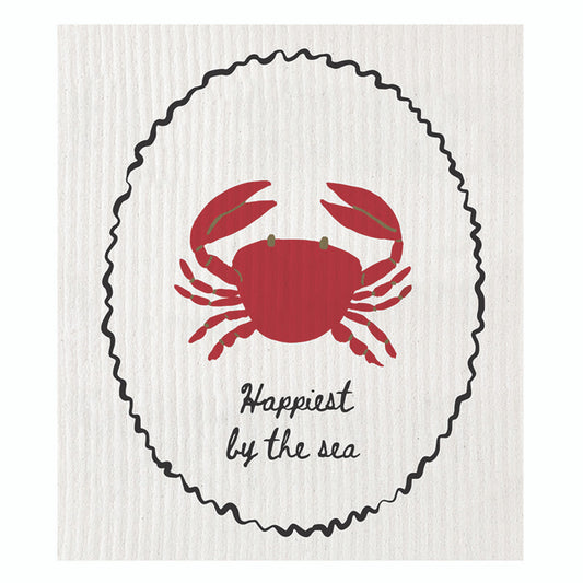 Organic Dish Cloth - Happiest By The Sea